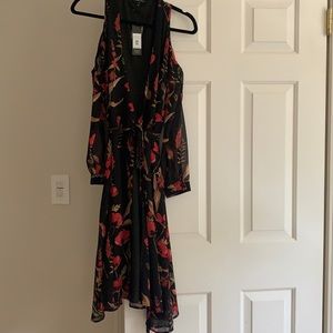 Yumi Kim cold shoulder wrap dress